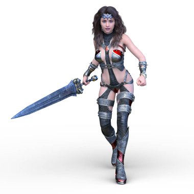 3D cg işleme seksi savaşçı