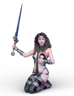 3D cg işleme seksi savaşçı