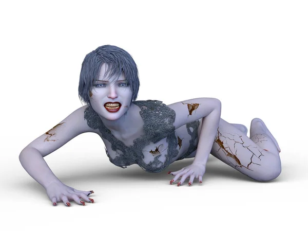 Rendering Bloodless Girl — Stock Photo, Image