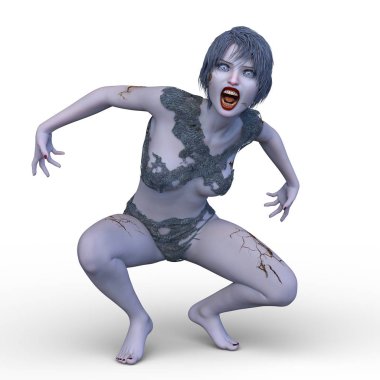 3D cg işleme kansız kız