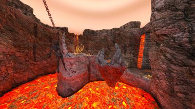 3D cg işleme antik kalıntıları