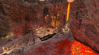 3D cg işleme antik kalıntıları