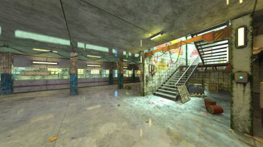 3D cg işleme yeraltı tesisi