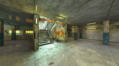 3D cg işleme yeraltı tesisi