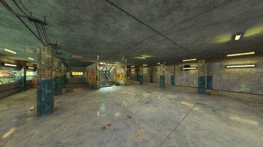 3D cg işleme yeraltı tesisi