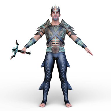 Poseidon'un 3D cg işleme