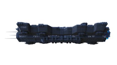 Uzay gemisi 3d cg render 