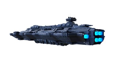 Uzay gemisi 3d cg render 