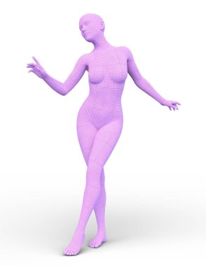 tel çerçeve erkek 3D cg render