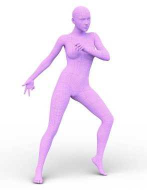 tel çerçeve erkek 3D cg render