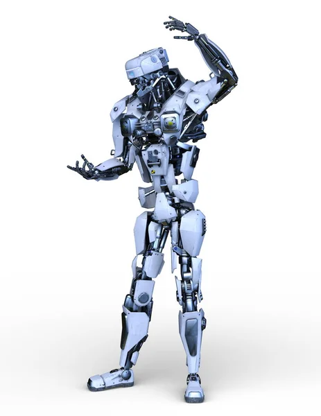Rendering Robot — Stock Photo, Image