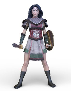 3D cg işleme seksi savaşçı