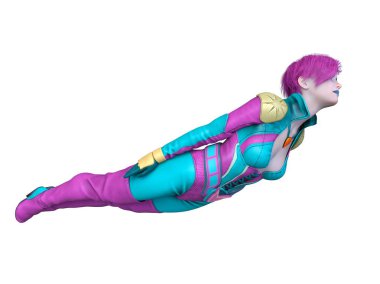 3D cg işleme etkin kız