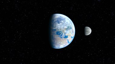 3D cg işleme alanı gezegenin. Bu görüntü bir şekilde döşenmiş tarafından Nasa unsurları.