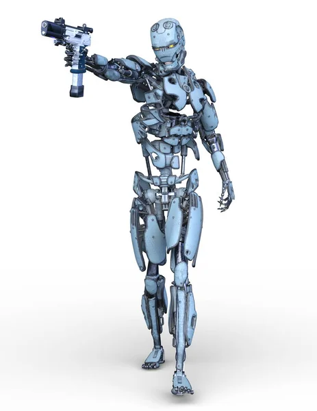 Renderização Robô — Fotografia de Stock