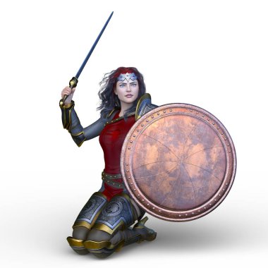 3D cg işleme seksi savaşçı