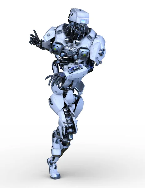 Rendering Robot — Stockfoto