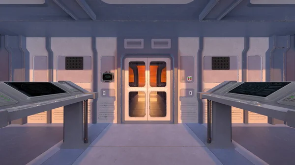 Візуалізація Космічної Станції — стокове фото