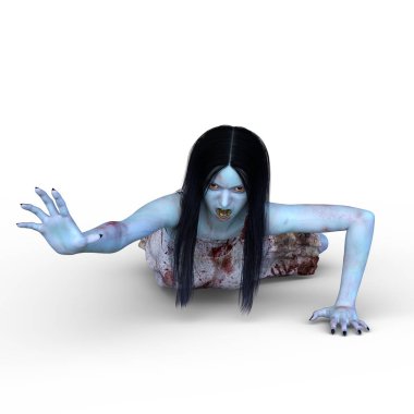 3D cg işleme kansız kız