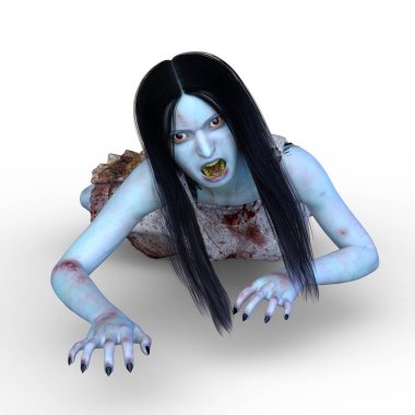 3D cg işleme kansız kız