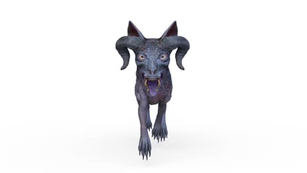 Rendering Monster Dog — Stock Video