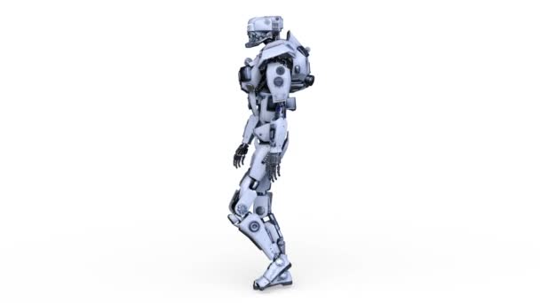 Renderizado Robot — Vídeo de stock