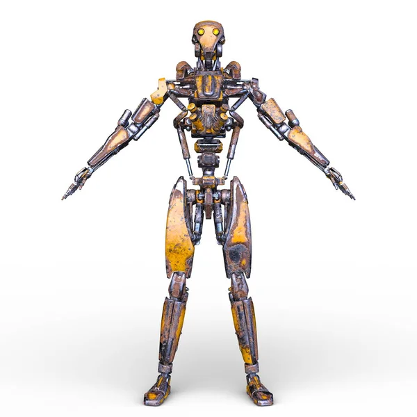 Rendering Robot — Foto Stock