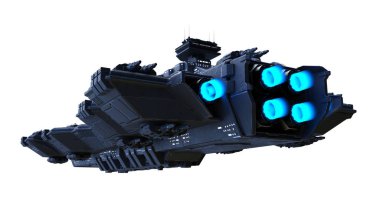 Uzay gemisi 3d cg render 