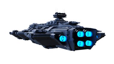 Uzay gemisi 3d cg render 