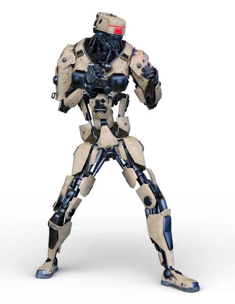 Rendering Robot — Stock Photo, Image