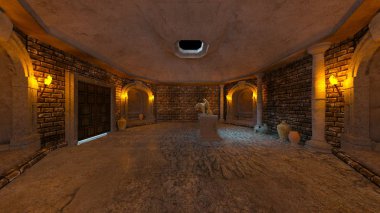 3D cg işleme antik kalıntıları