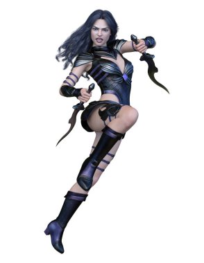 3D cg işleme seksi savaşçı