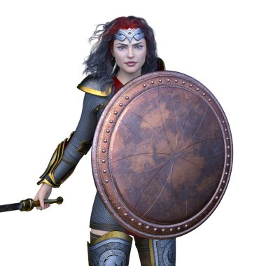 3D cg işleme seksi savaşçı