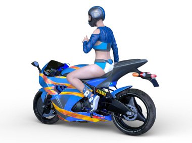 Motosiklet 3D cg render