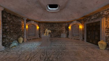 3D cg işleme antik kalıntıları