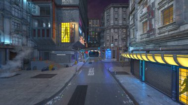 Şehir 3D cg render