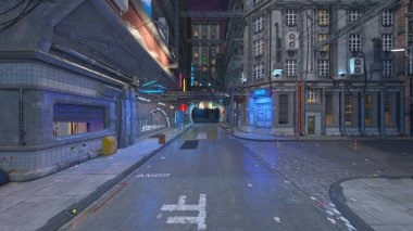 Şehir 3D cg render