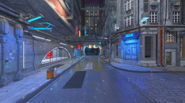Şehir 3D cg render