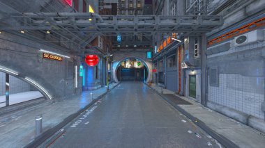 Şehir 3D cg render