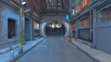 Şehir 3D cg render