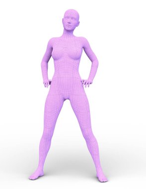 tel çerçeve erkek 3D cg render