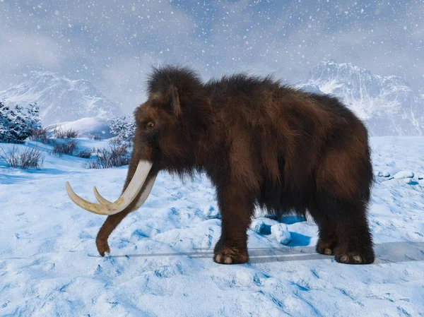 Рендеринг Mammoth — стоковое фото