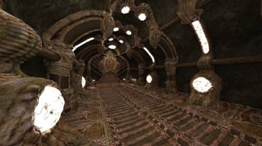 3D cg işleme antik kalıntıları