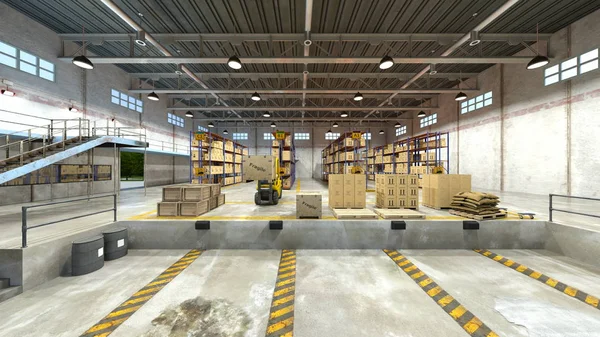 Rendering Warehouse — Stock Photo, Image