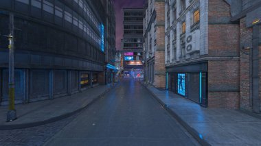 Şehir 3D cg render