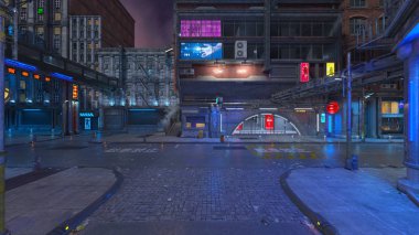 Şehir 3D cg render