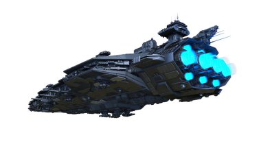 Uzay gemisi 3d cg render 