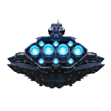 Uzay gemisi 3d cg render 
