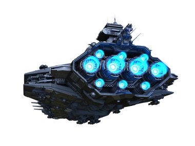 Uzay gemisi 3d cg render 