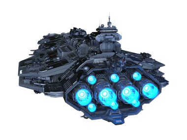 Uzay gemisi 3d cg render 